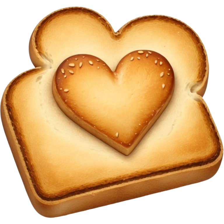 A heart on bread emoji