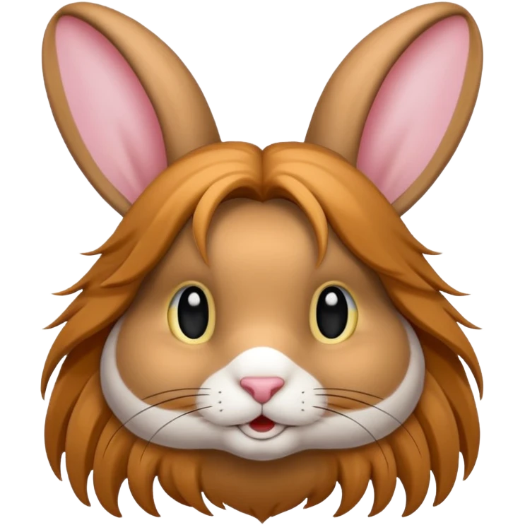 long haired rabbit emoji