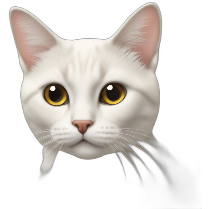 Chat siamois tache blanche vidage emoji