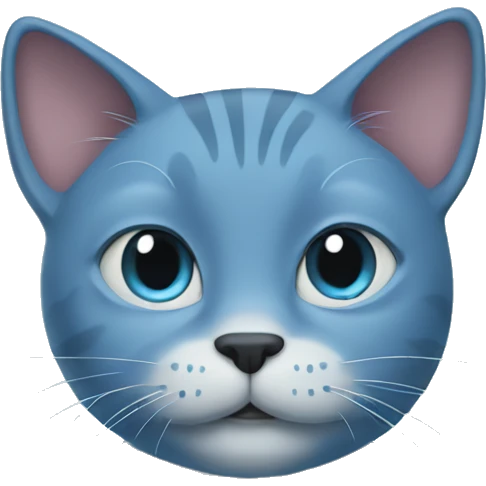 Blue cat emoji