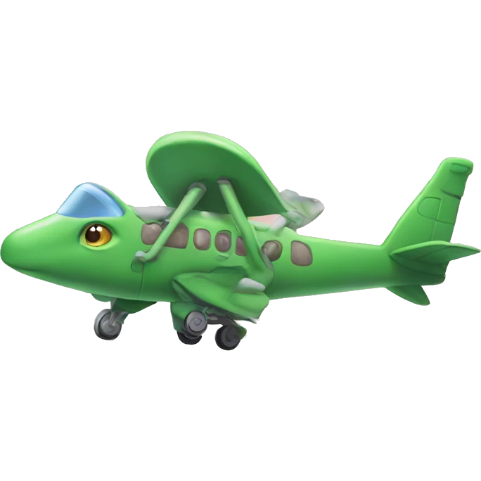 Dinosaur in an airplane emoji