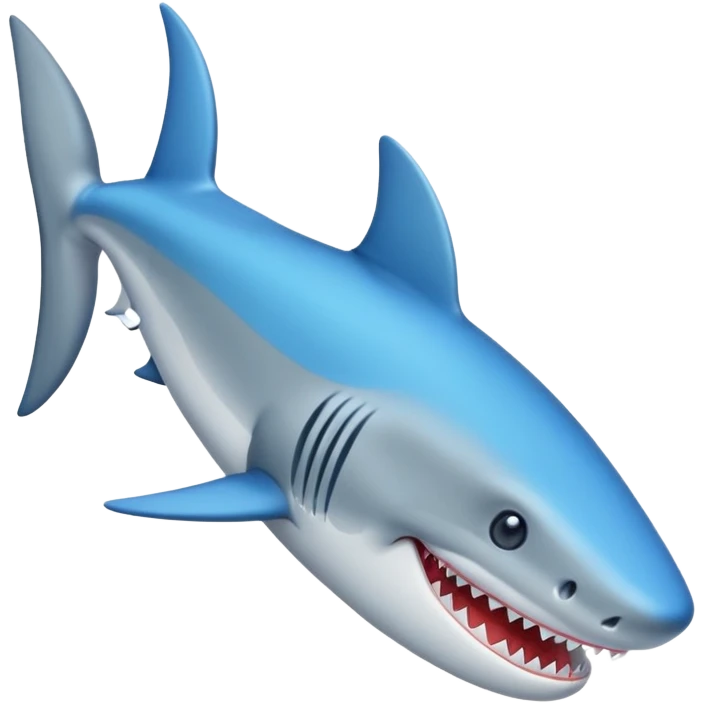 Un tiburón con zapatos azules 🦈👟 emoji