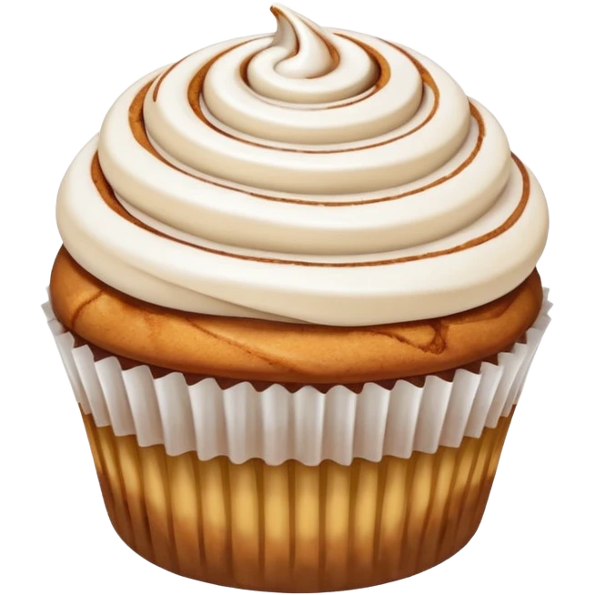 cinnamon roll cupcake emoji