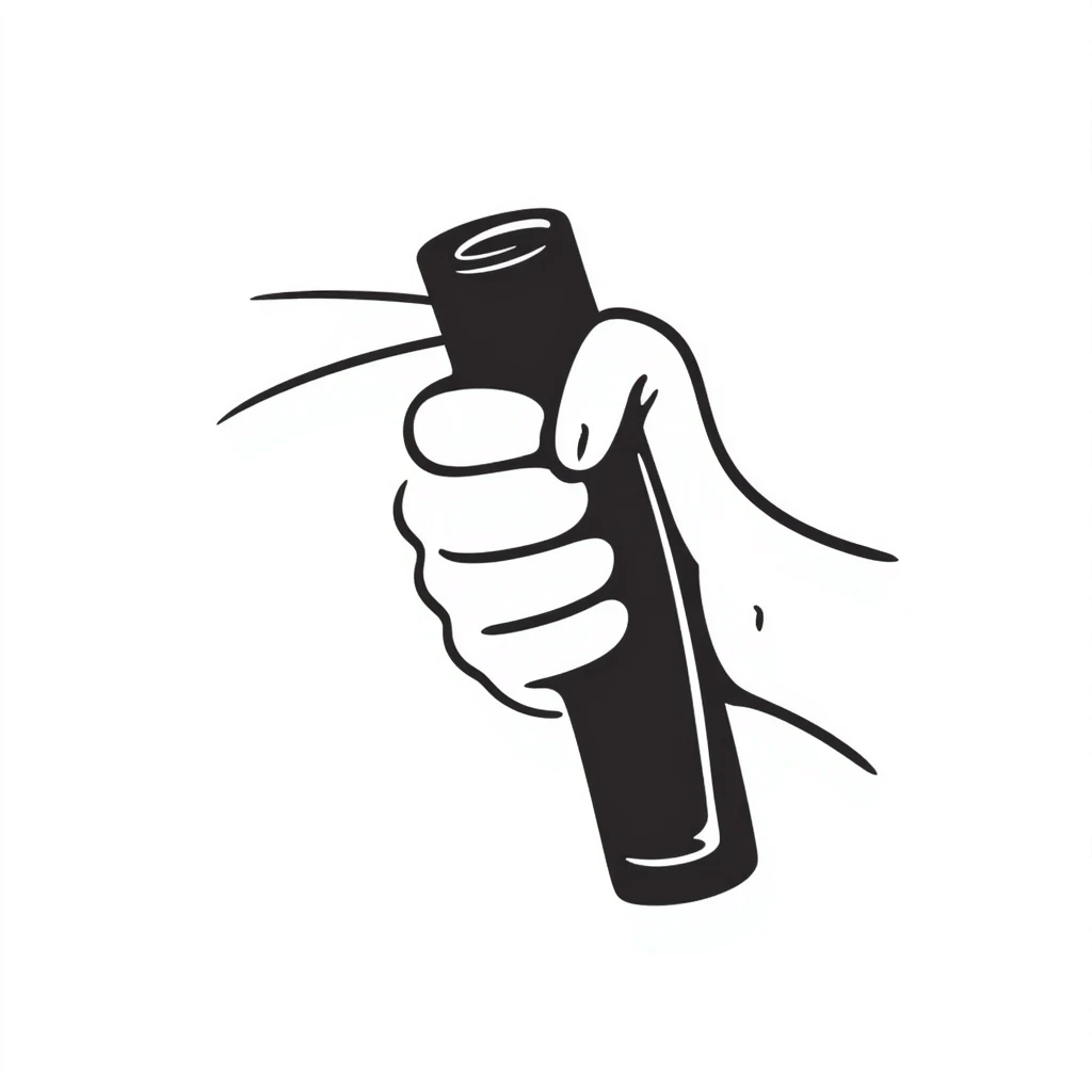 hand gripping a handle emoji