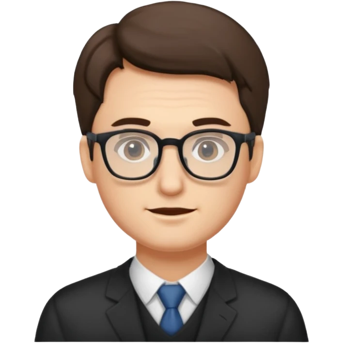 안경쓴 남자 emoji