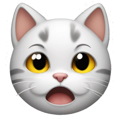 Cat crying emoji
