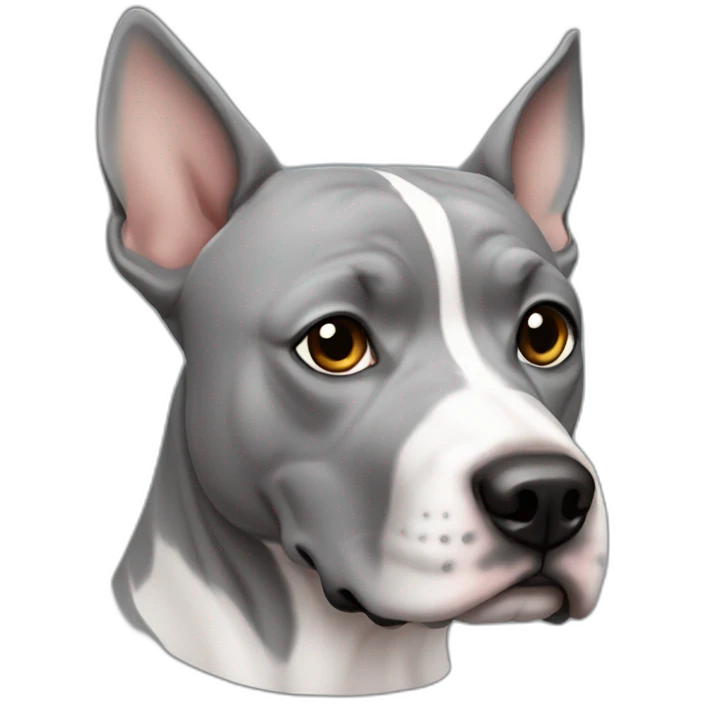 gray staffordshire pointy ears emoji