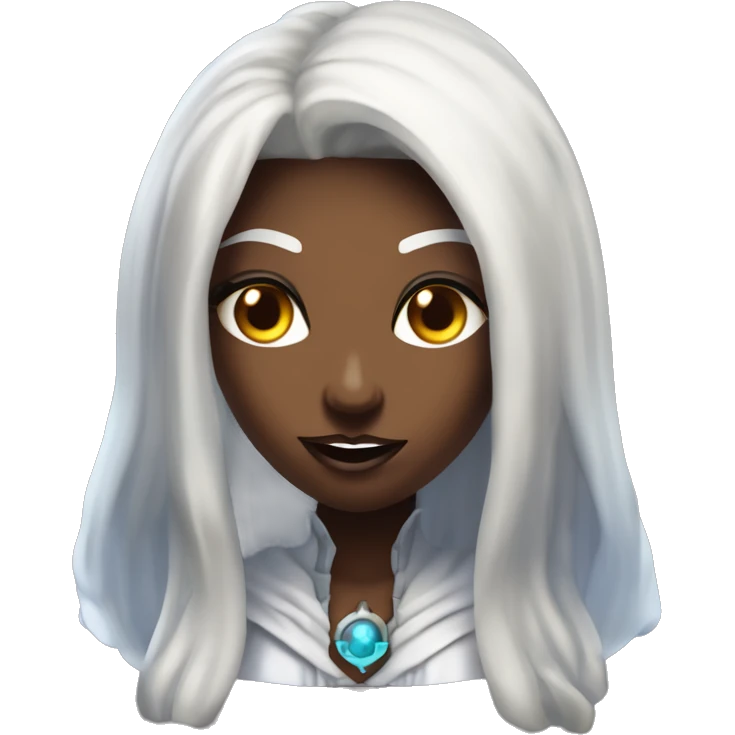 "Technomancy is the use of magic or mystical powers to control and manipulate technology” + "It's kind of like cyberpunk magic or how in some games, characters hack into systems using magic." 🖥️⚡🧙‍♂️ Make a ancient vampire technomancy goddess emoji