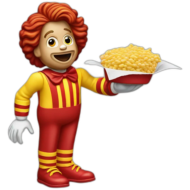 ronald mcdonald dropping database emoji