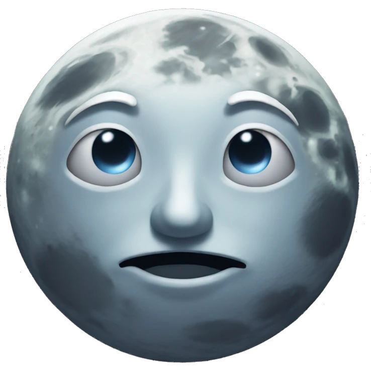 Moon face midnight air emoji