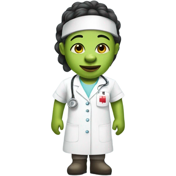 Shrek as a nurse  emoji