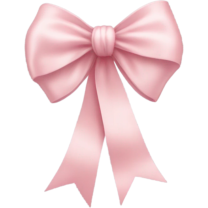light pink ribbon emoji