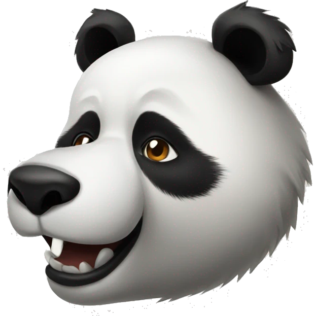 Panda con lobo emoji