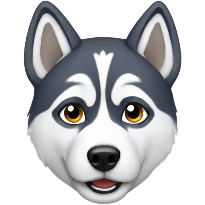 a husky  emoji
