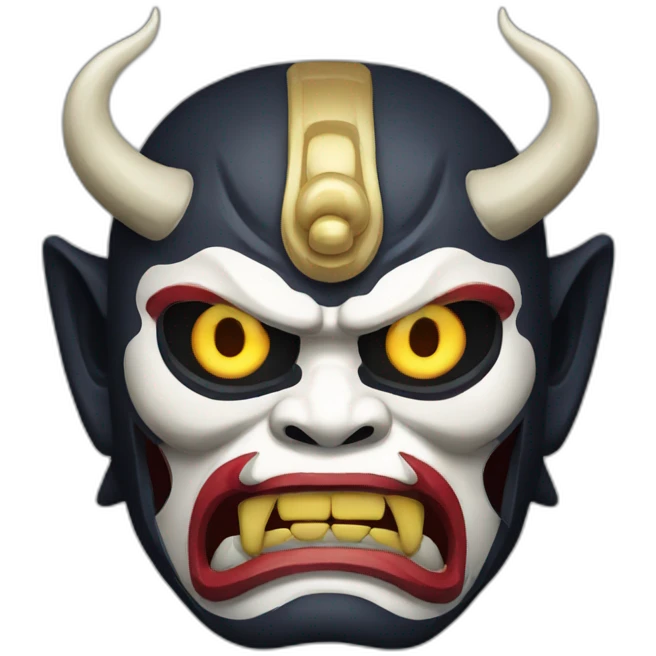 japanese oni mask of darkness emoji