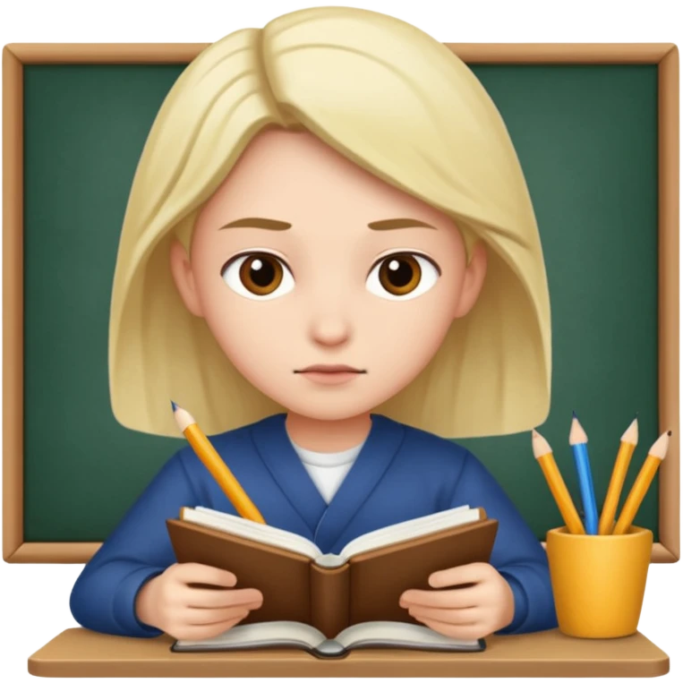 preparing for exam emoji