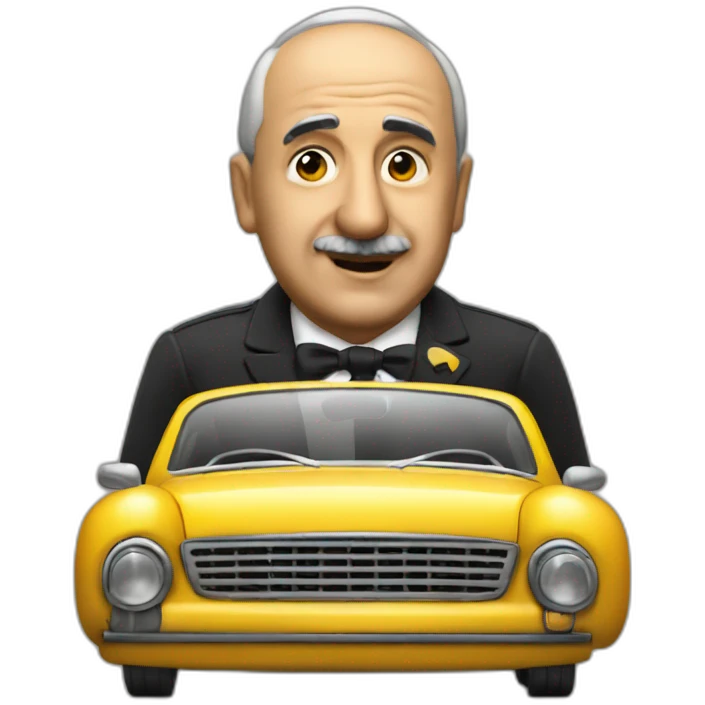 Francisco Franco stopping a taxi emoji