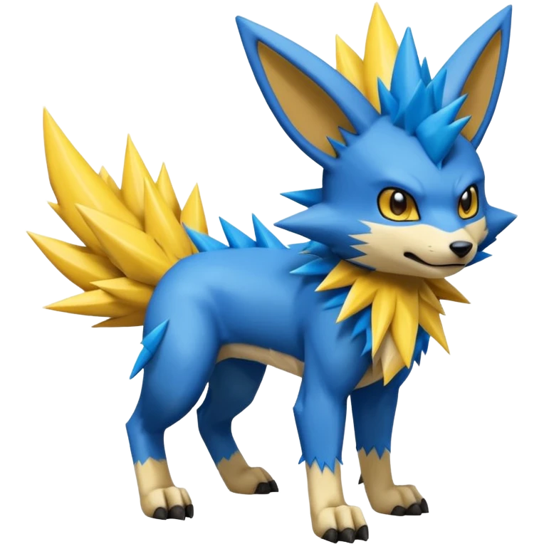 Lucario-Jolteon-Fakémon-hybrid-creature (full body)  emoji