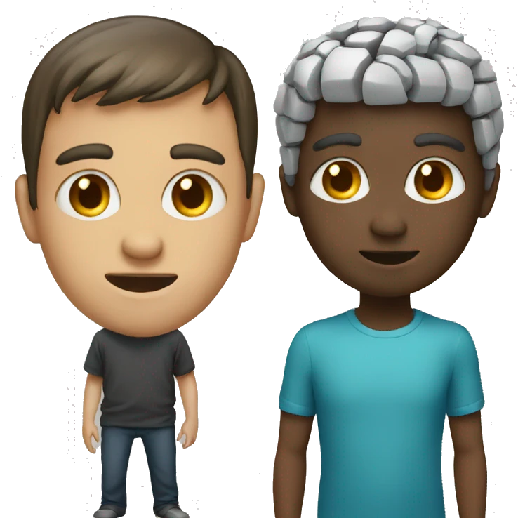 human vs AI emoji
