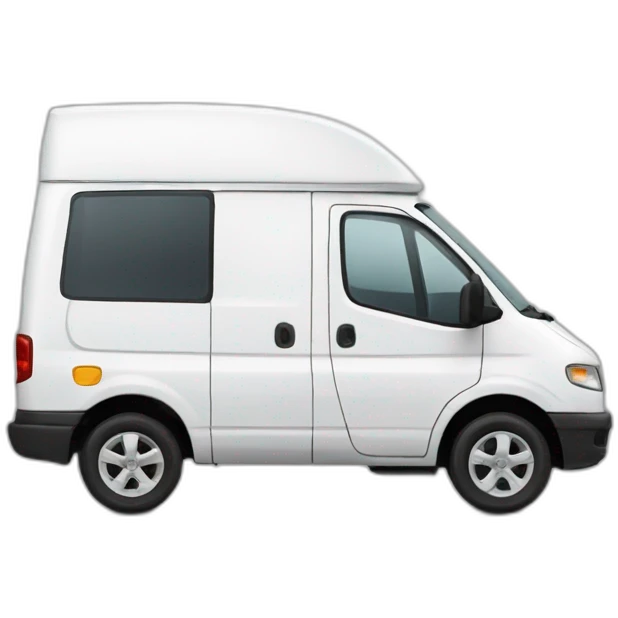 a white panel van emoji