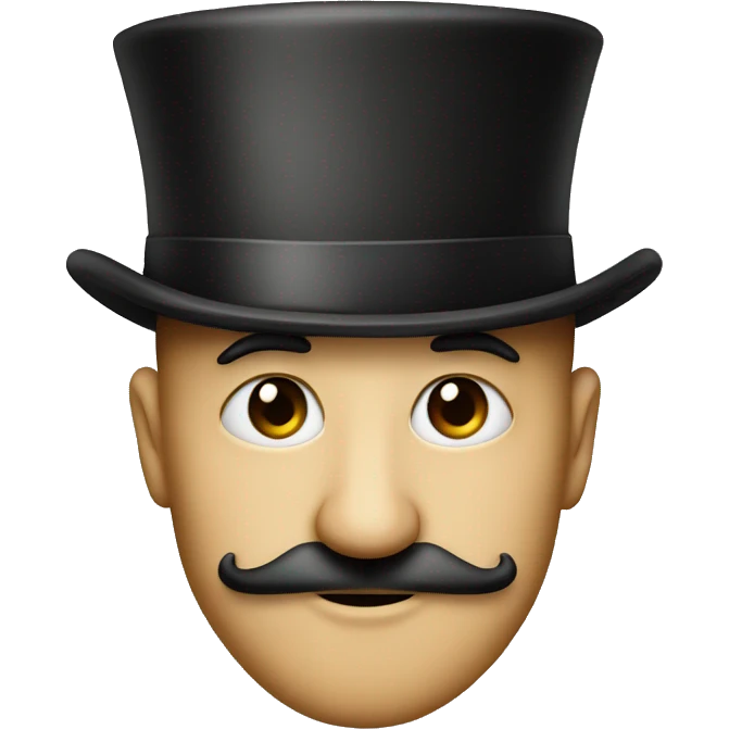 nose with tophat emoji