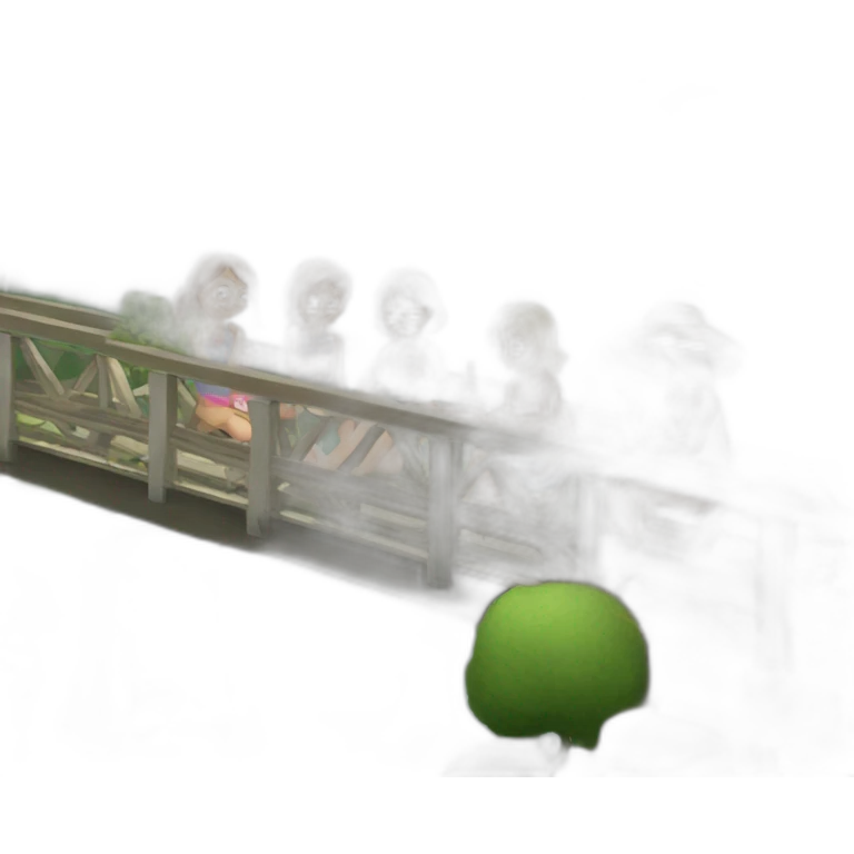 Long Bridge and girls picnic emoji