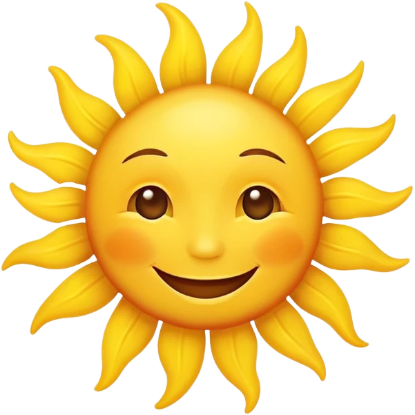 happy sun emoji