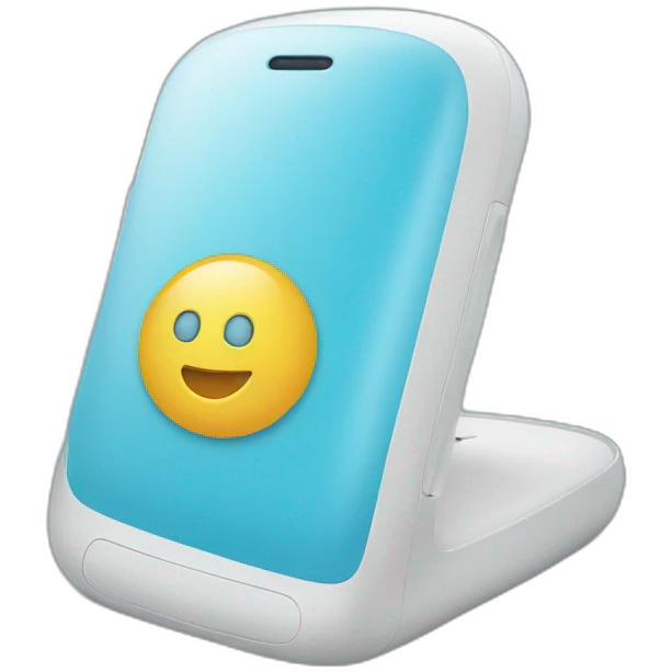 technology phone for social good blue emoji