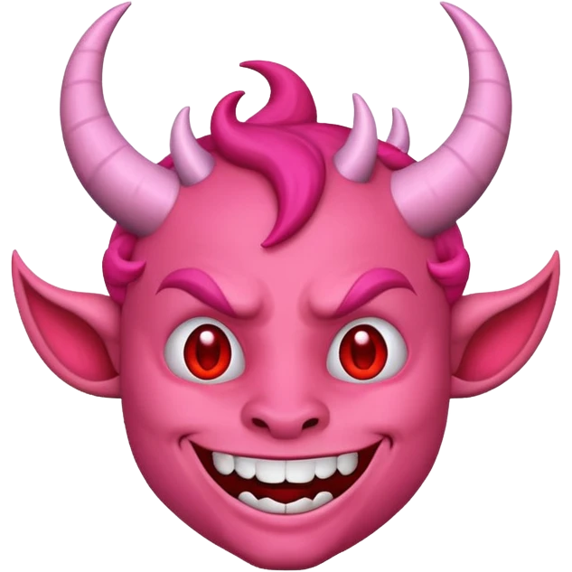 Devil emoji but pink 😈 emoji