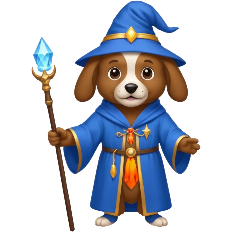 Dog wizard emoji