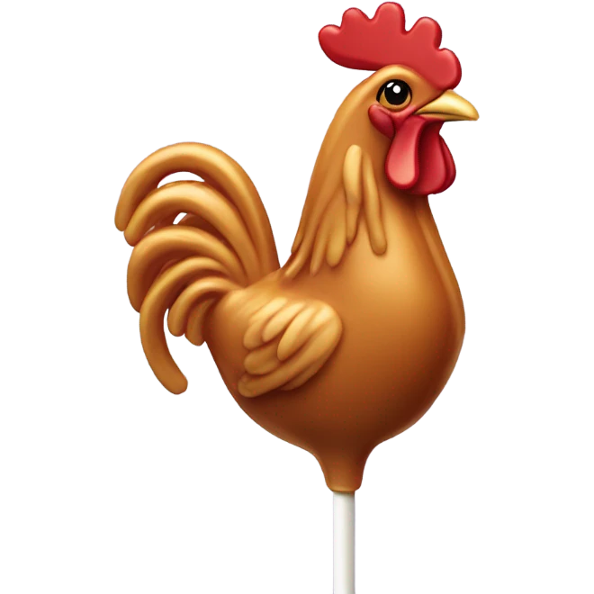 caramel lollipop cockerel emoji
