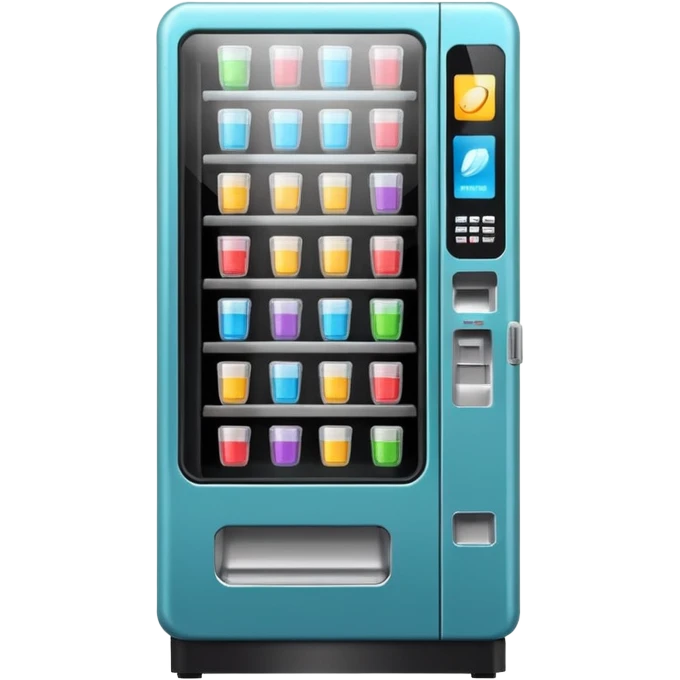 Sleek vending machine emoji