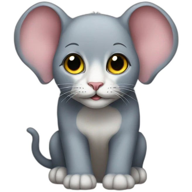 Cat elephant emoji