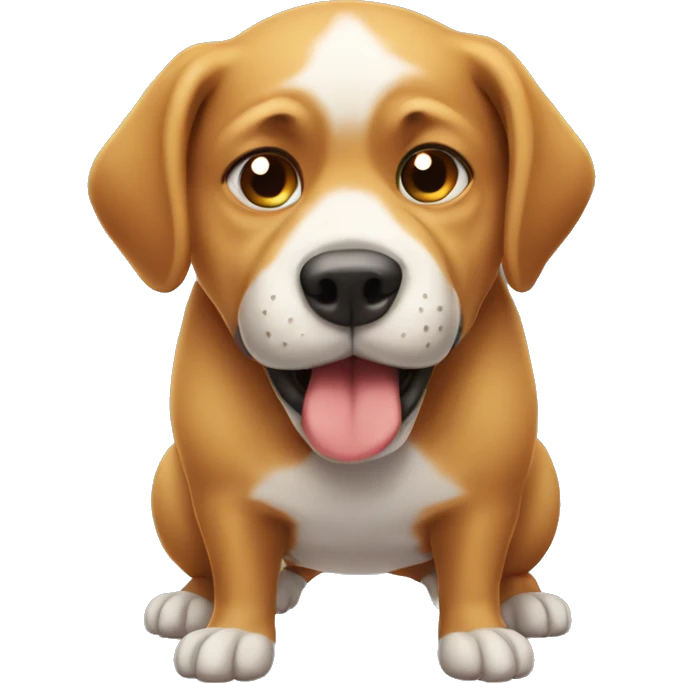 Dog who do a big fart  emoji