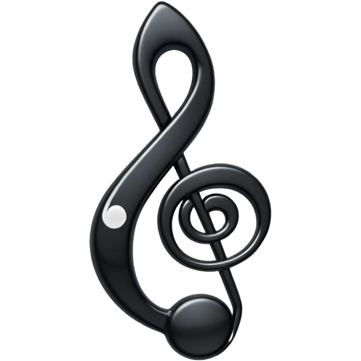 black music note emoji