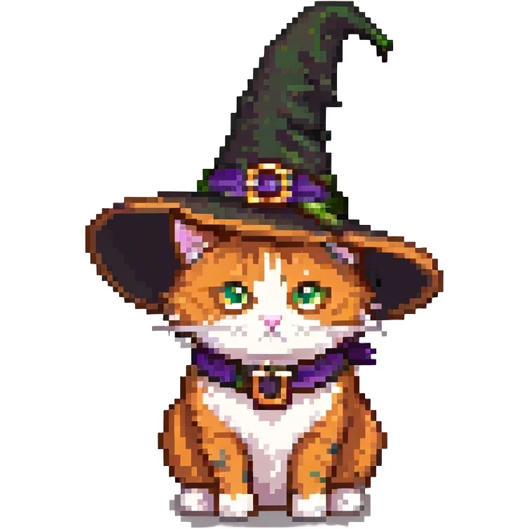 purple witch cat emoji