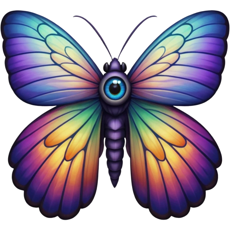 Moth eye wing emoji