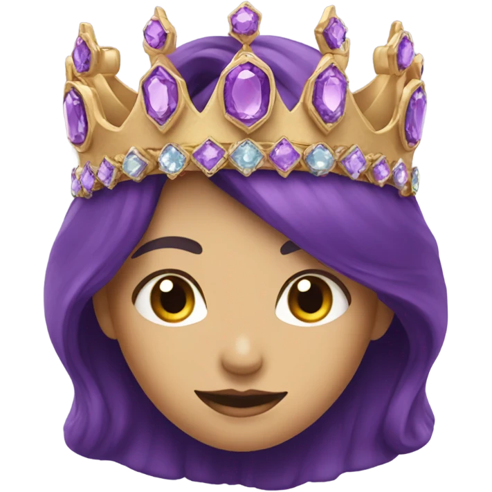 Purple crown emoji