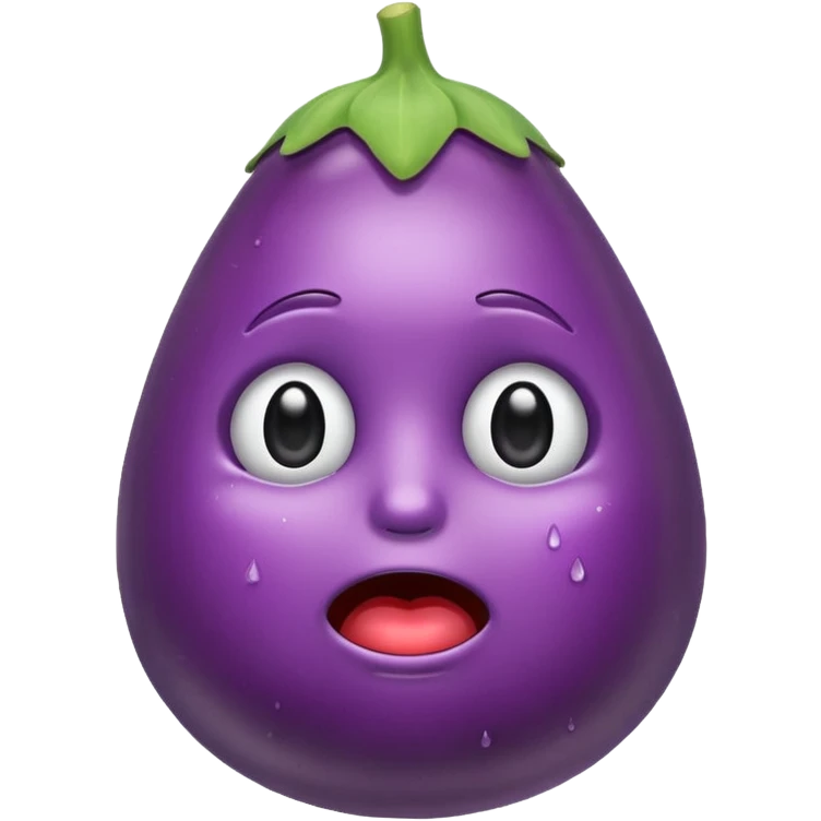 Egg plant crying  emoji