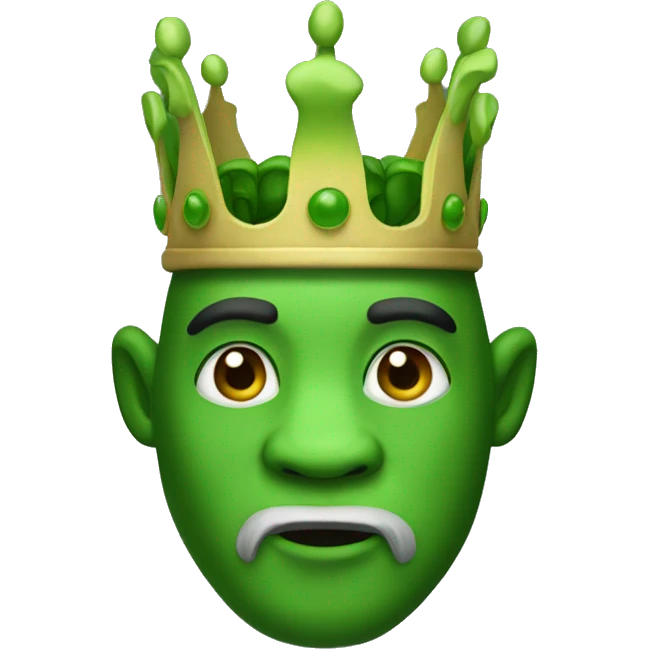 green pandra king  emoji