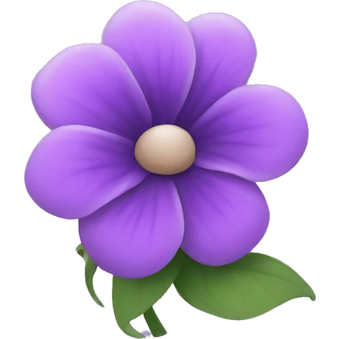 Purple flower emoji