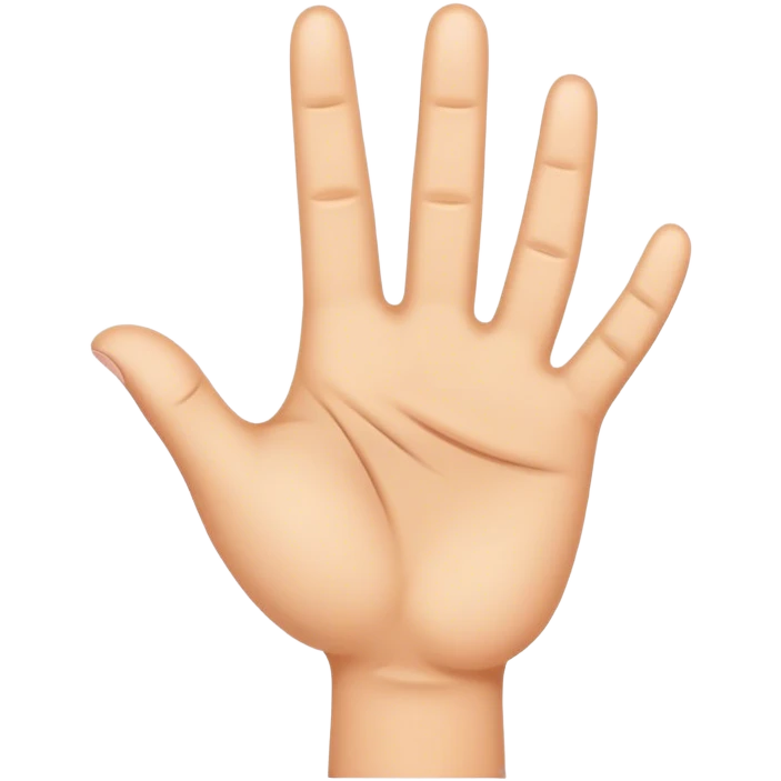 Cartoon hand gesture emoji
