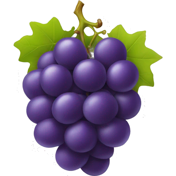 grape with eyes emoji