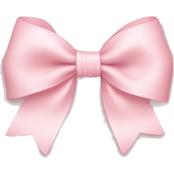 light pink bow on light pink bow emoji