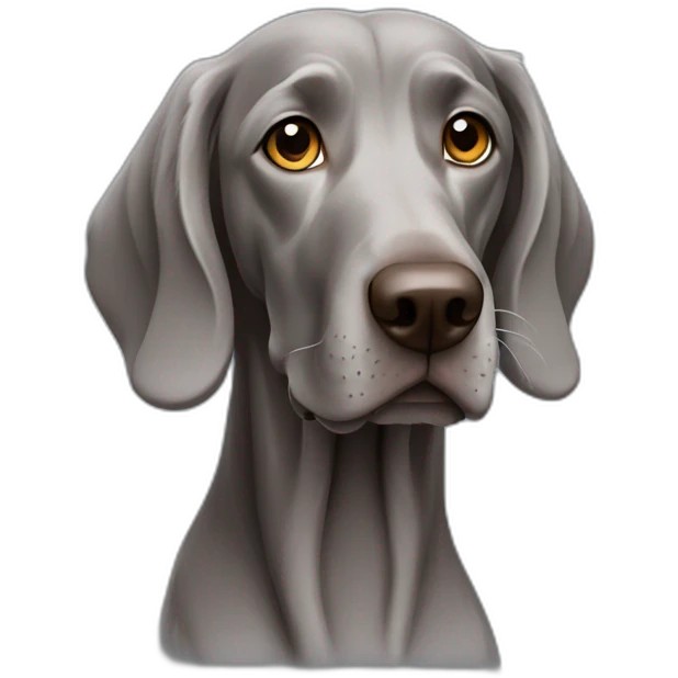 longhair weimaraner emoji