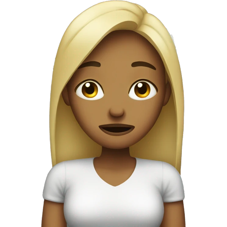 Crying woman using money emoji