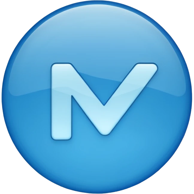 Verificado azul redondo emoji