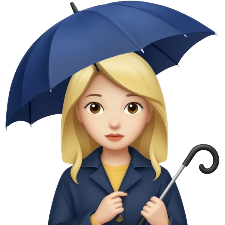 Girl holding an umbrella  emoji