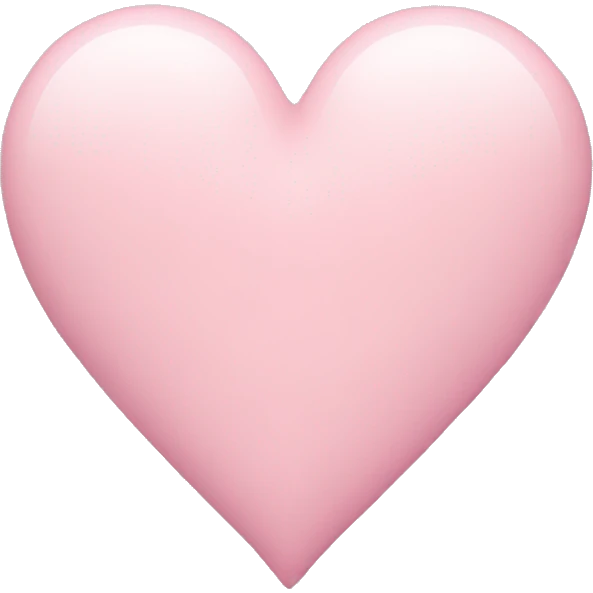 pastel pink heart emoji