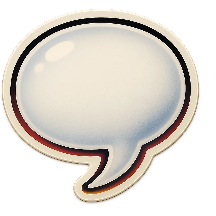 white speach bubble emoji